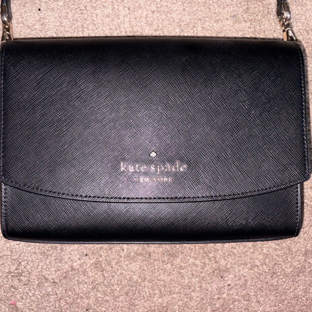 Kate Spade Black Leather Shoulder Bag